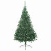 vidaXL Künstlicher Halb-Weihnachtsbaum mit Ständer Grün 210 cm PVC