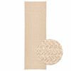 vidaXL Teppich ZIZUR Beige 80x250 cm Jute-Optik Indoor und Outdoor