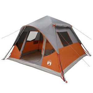 vidaXL Sofort Zelt Grau und Orange 305 x 275 x 190 cm