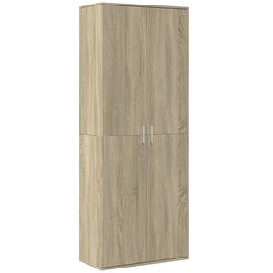 vidaXL Highboard Sonoma-Eiche 70x35x180 cm Holzwerkstoff