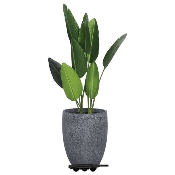 vidaXL Transportroller mit 8 Rollen 20 Stk Schwarz Polypropylen 150 kg