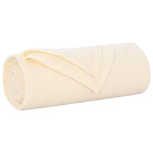 vidaXL &Uuml;berwurfdecke Creme 210 x 140 cm Fleece