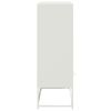 vidaXL Highboard Weiß 68x39x111,5 cm Stahl
