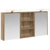 vidaXL Badezimmerschrank-Set 3 pcs 126 x 16 x 62,5 cm Holzwerkstoff