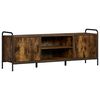 vidaXL TV-Schrank 133 x 33 x 50 cm R&auml;uchereiche Holzwerkstoff