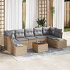 vidaXL Garten-Sofa-Set 8 pcs Beige und Hellgrau