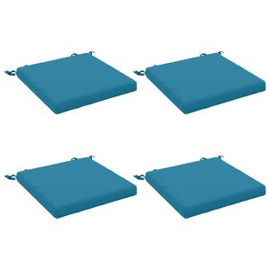 vidaXL 4-teilige Sitzkissen SOEST 4 stk. 100 % Polyester Himmelblau