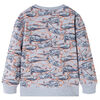 Kinder-Sweatshirt Grau Melange 140