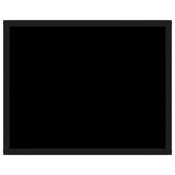 vidaXL Konsolentisch Schwarz 50x40x40 cm Hartglas