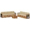vidaXL Outdoor-Sofagarnitur 9 stk. Natur und Beige