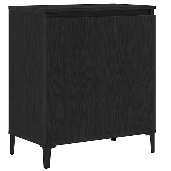 vidaXL Sideboard Schwarz Eichen-Optik 60 x 35 x 70 cm Holzwerkstoff