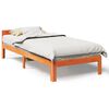 vidaXL Massivholzbett ohne Matratze Wachsbraun 80x200 cm Kiefernholz