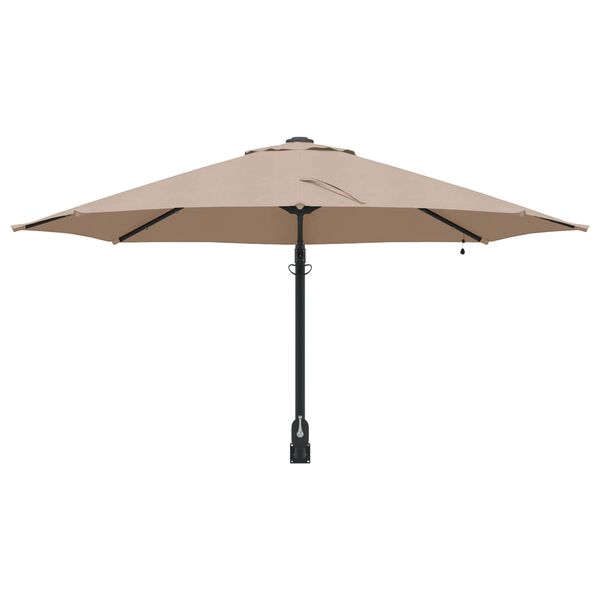 vidaXL Garten-Sonnenschirm Taupe 248 x 248 x 148 cm