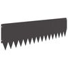 vidaXL Raseneinfassung 10 Stk. 103 x 30 cm Stahl Schwarz