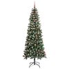 vidaXL K&uuml;nstlicher Weihnachtsbaum mit 300 LEDs mit St&auml;nder Gr&uuml;n 240 cm