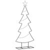 vidaXL Metall Weihnachtsbaum Schwarz 125 cm Stahl