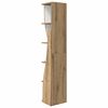 vidaXL Eckschrank Artisan-Eiche 27,5x27x140cm Holzwerkstoff