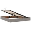 vidaXL Bett mit Stauraum und LED Taupe 160 x 200 cm Polyester