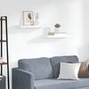 vidaXL Schwebende Wandregale 2 Stk. Wei&szlig; 60x23,5x3,8cm MDF