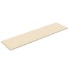 vidaXL Wandpaneele 12 Stk. Creme 60x15 cm Stoff 1,08 m²