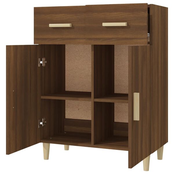 vidaXL Sideboard Braun Eichen-Optik 69,5x34x89 cm Holzwerkstoff