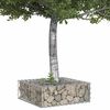 vidaXL Gabionen Hochbeet Silber 60 x 60 x 20 cm Verzinkter Stahl