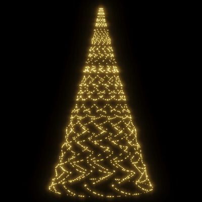 vidaXL LED-Weihnachtsbaum für Fahnenmast Warmweiß 3000 LEDs 800 cm