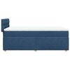 vidaXL Boxspringbett mit Matratze Blau 100x200 cm Stoff