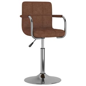 vidaXL Barhocker Braun Stoff