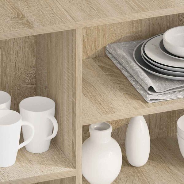 vidaXL Sideboard Sonoma-Eiche 120x30x75 cm Holzwerkstoff