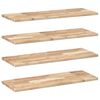 vidaXL Schweberegale 4 Stk. 80x30x2 cm Massivholz Akazie Unbehandelt
