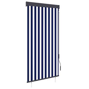 vidaXL Au&szlig;enrollo 100 x 250 cm Blau und Wei&szlig;