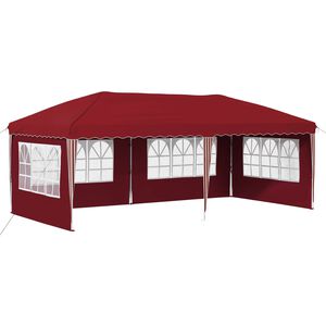vidaXL Pop-up Partyzelt 574 x 289 x 245 cm Bordeauxrot