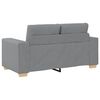 vidaXL Zweisitzer-Sofa Hellgrau 160x77x82 cm Stoff