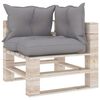 vidaXL 6-tlg. Garten-Lounge-Set aus Paletten mit Kissen Kiefernholz