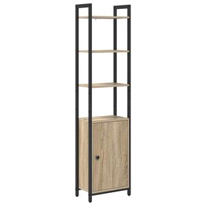 vidaXL B&uuml;cherregal Sonoma-Eiche 40 x 24 x 161 cm Holzwerkstoff