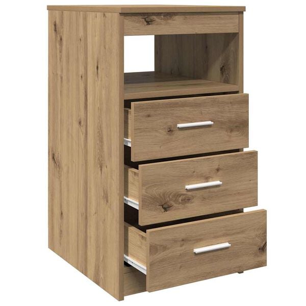 vidaXL Schubladenschrank Artisan-Eiche 40x50x76 cm Holzwerkstoff