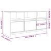 vidaXL TV-Schrank Hochglanz-Wei&szlig; 102x37,5x52,5 cm Holzwerkstoff
