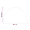 vidaXL Funkenschutzplatte Glas Halbrund 1000x600 mm