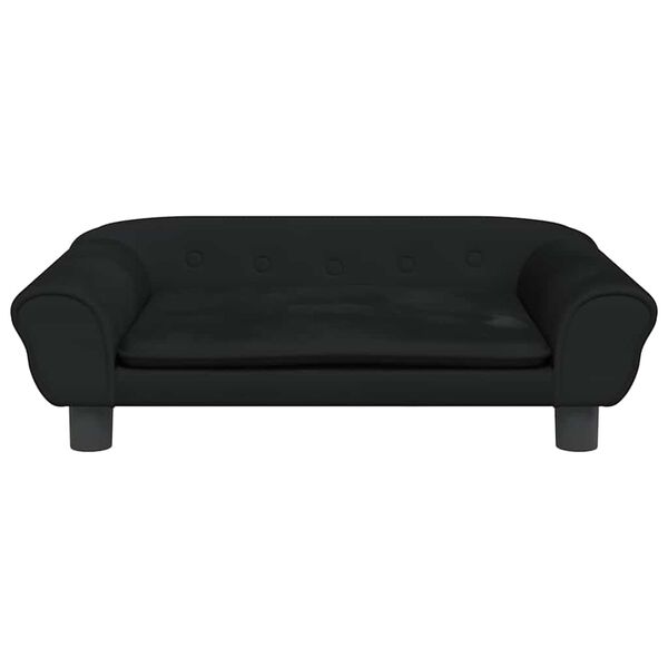 vidaXL Hundebett Schwarz 70x48x22 cm Samt