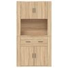 vidaXL Highboard Sonoma-Eiche Holzwerkstoff