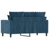 vidaXL 2-Sitzer-Sofa Blau 120 cm Samt
