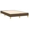 vidaXL Boxspringbett mit Matratze & LED Dunkelbraun 120x200 cm Stoff