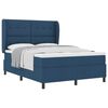 vidaXL Boxspringbett mit Kopfteil Blau 140 x 200 cm Stoff