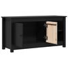 vidaXL TV-Schrank Schwarz 103x36,5x52 cm Massivholz Kiefer