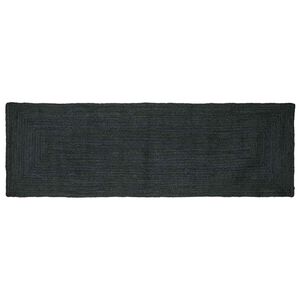 vidaXL Bereichsteppich Dunkelgrau 80 x 250 cm Jute