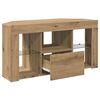 vidaXL Eck-LED-TV-Schrank Artisan-Eiche 100 x 40 x 50 cm Holzwerkstoff