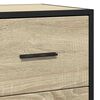 vidaXL Sideboard Sonoma-Eiche 68x35x76 cm Holzwerkstoff und Metall