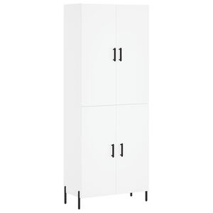 vidaXL Highboard Wei&szlig; 69,5x34x180 cm Holzwerkstoff