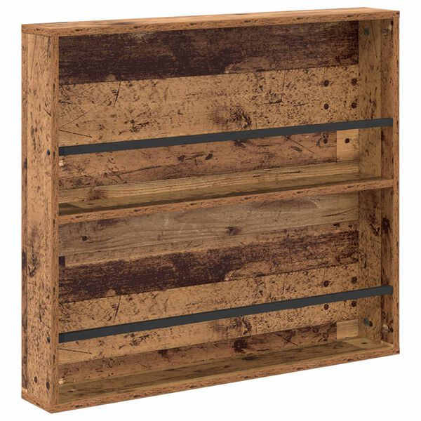 vidaXL Magazinregal mit Regal Altholz 80 x 12 x 70 cm Holzwerkstoff